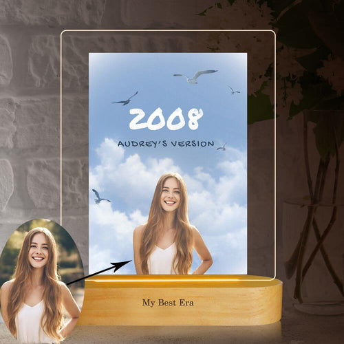 Koragarro Taylor Swift Personalized table lamp, 1989, Custom Photo, night light, LED light, Swiftie home decor,Eras Tour, Swiftie Birthday Gifts,Tayor Swift Merch, Taylor's version, My best era, custom name gift, custom gift, gift to sister, best friend