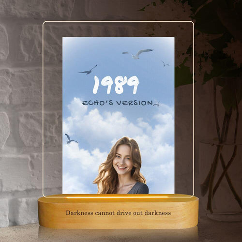 Koragarro Taylor Swift Personalized table lamp, 1989, Custom Photo, night light, LED light, Swiftie home decor,Eras Tour, Swiftie Birthday Gifts,Tayor Swift Merch, Taylor's version, My best era, custom name gift, custom gift, gift to sister, best friend