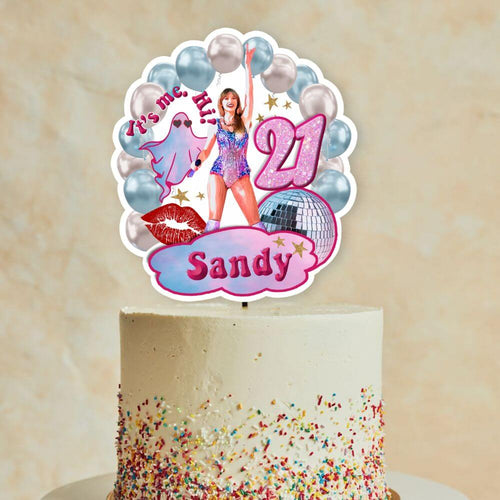 koragarro Taylor swift Eras custom birthday cake topper Swiftie birthday decor personalized party decor digital download PNG SVG