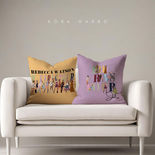 Koragarro Taylor Swift Era Tour Personalized cushion, pillow case, Swiftie home decor, Swiftie Birthday Gifts,Tayor Swift Merch, Taylor's version, My best era, custom name cushion and throw, patio cushions, sitting cushions, bed cushion