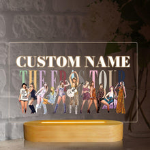 Load image into Gallery viewer, Koragarro Taylor Swift Personalized table lamp, night light, LED light, Swiftie home decor,Eras Tour, Swiftie Birthday Gifts,Tayor Swift Merch, Taylor&#39;s version, My best era, custom name gift, custom gift, gift to sister, best friend
