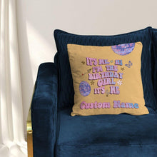 Load image into Gallery viewer, Koragarro Personalized swiftie name Throw Blanket, It&#39;s me, personalized throw blanket, custom blanket, Swiftie home decor, Swiftie Birthday Gifts,Tayor Swift Merch, Taylor&#39;s version, My best era, custom name cushion and throw, patio cushions, sitting cushions, bed cushion, persoanlized cosmetic bag, custom gift, gift to sister, best friend