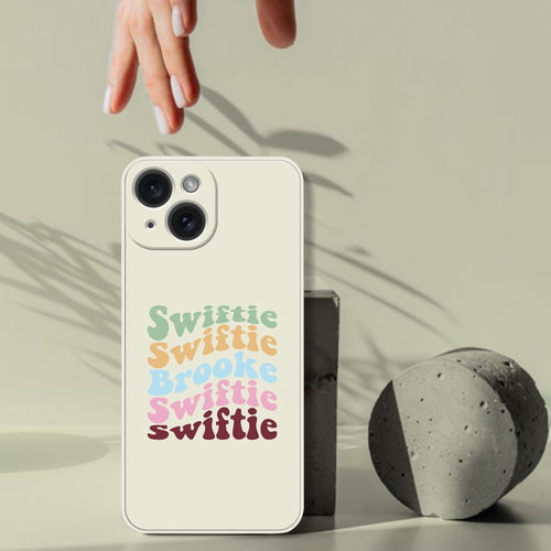 Koragarro Taylor Swiftie Personalized name phonecase,1989, lover, reputation, lover, midnights, folklore, evermore, wavy stacked retro name design, Swiftie silicone phone case, iPhone case, thin phone cover, personalized gift, Tayor Swift Merch, Taylor's version, My best era