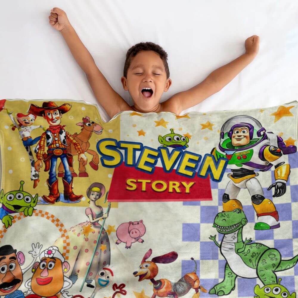 Woody Blanket Toy Story Blanket Kids W/ Sleeves Disney Pixar