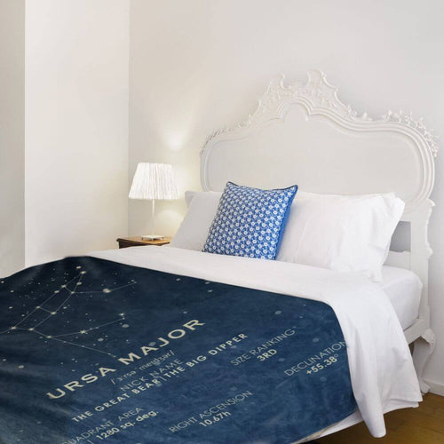 koragrro Constellation Blanket, Ursa Major stars, the big dipper, throw blanket, astronomy gift