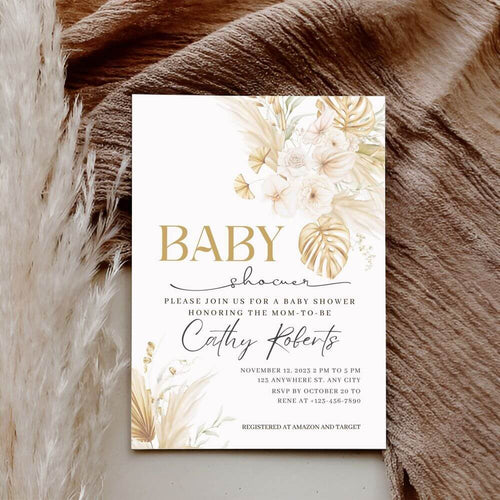 Boho Baby Shower Template
