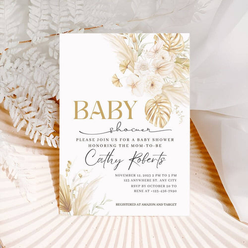 Boho Baby Shower Template