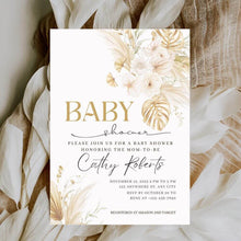 Load image into Gallery viewer, Boho Baby Shower Template