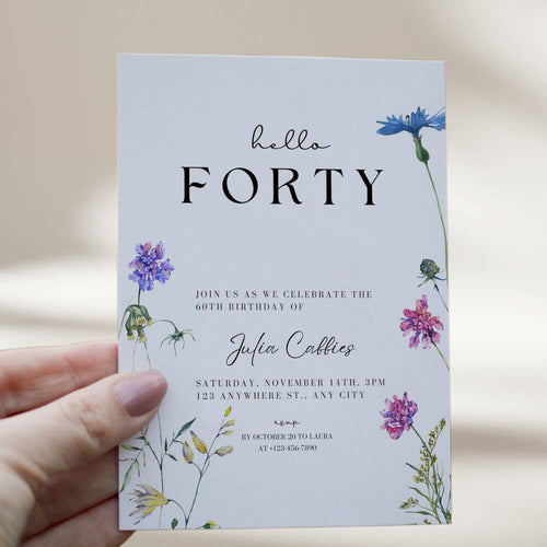 Hello Fifty Invitation