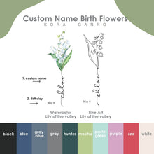 Load image into Gallery viewer, May Birth Flower Custom Phone Case, Lily of the Valley