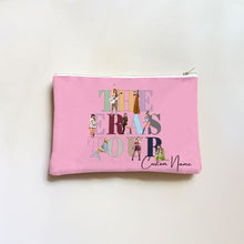 Load image into Gallery viewer, koragrro personalized taylor swift Eras Tour cosmetic bag, travel case, makup organizer, Swiftie Birthday Gift, Disco Party, Swifty Party, Party Favor, Taylors Version, Pop Music, Taylor Swiftie Merch