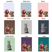 Load image into Gallery viewer, PERSONALIZED PET PORTRAIT BLANKET