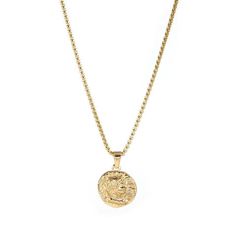 Kora Garro Jewelry coin necklace vintage gold necklace Roma