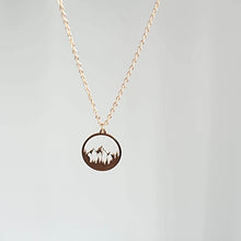 Load image into Gallery viewer, Kora Garro jewelry nature inspired jewelry montain necklace openwork necklace gold necklace Riley