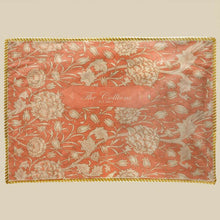 Load image into Gallery viewer, koragarro Wild Tulips Name Flower Blanket, Royal Orange, William Morris vintage wall art pattern, Gift to Mom, Dad, Grandparents