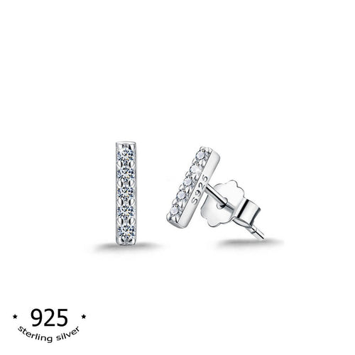 bar sterling silver stud earrings mini stud earrings koragarro