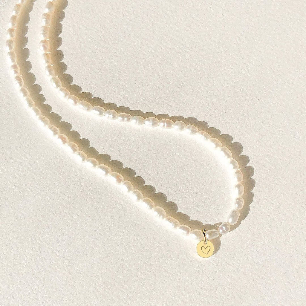 koragarro custom pearl necklace personalized name choker 
