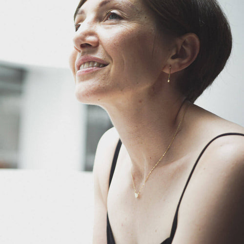 moon necklace crescent gold vermeil necklace koragarro