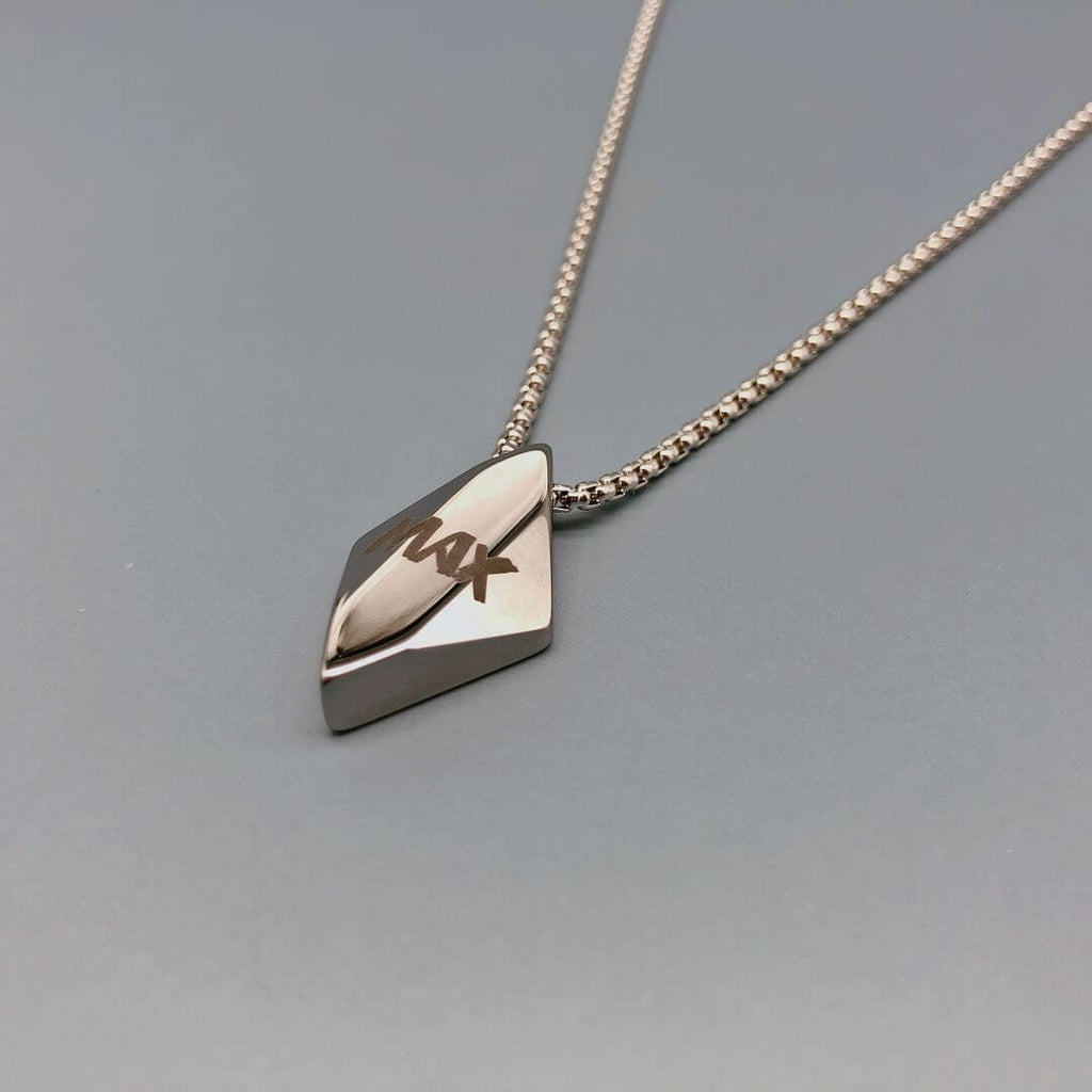 kora garro jewelry custom engravable tungsten carbide chunky necklace BeYou
