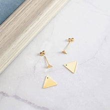 Load image into Gallery viewer, kora garro jewelry gold ear jacket Luca-triangle