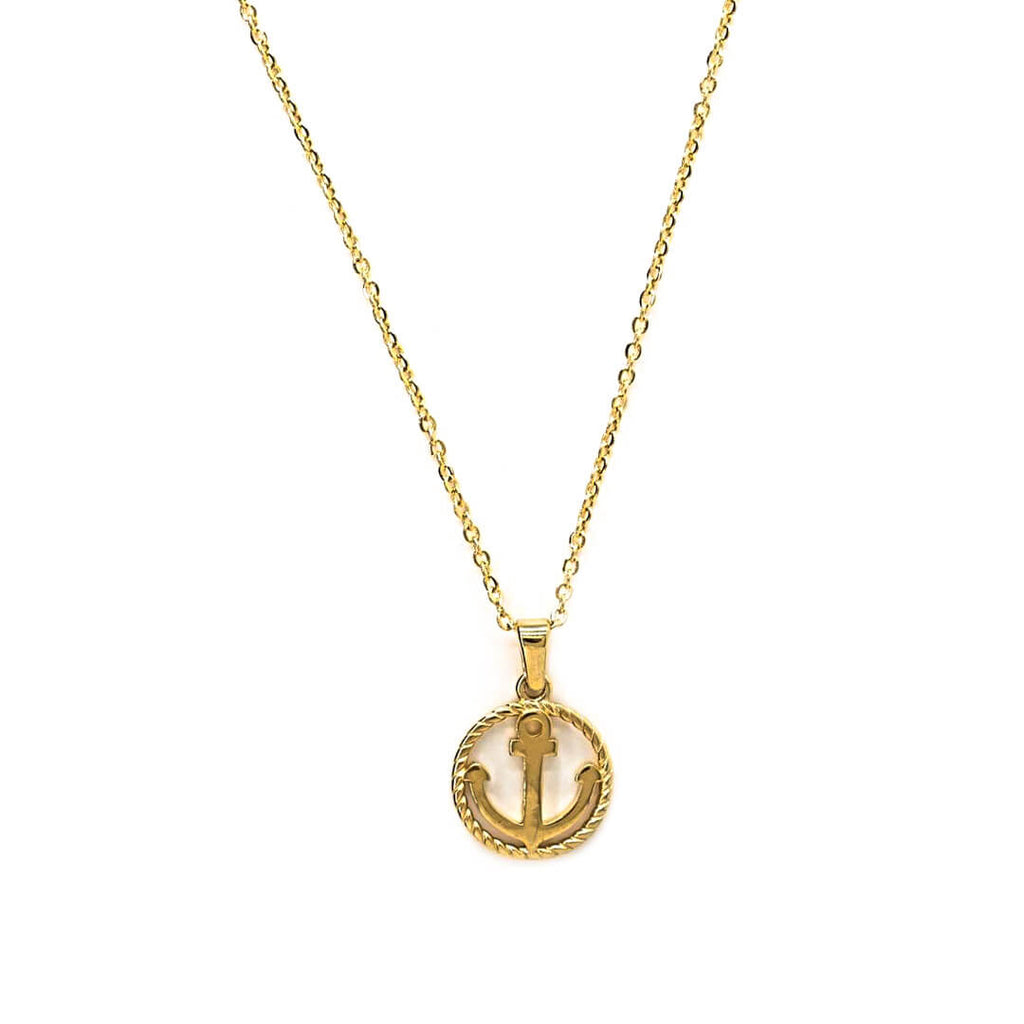 koragarro jewelry gold anchor necklace friendship gifts Allyson