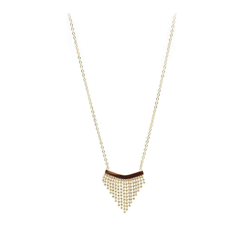 kora garro jewelry gold necklace bead tassel Caroline