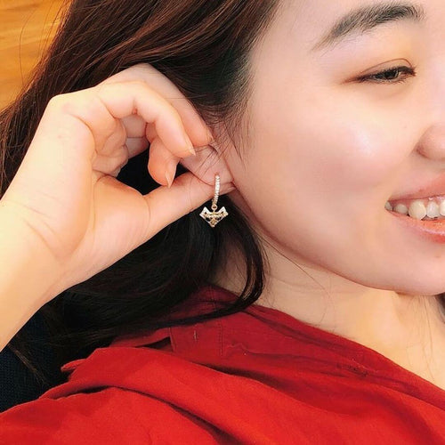 kora garro jewelry huggie hoop earrings gold fox Eliza