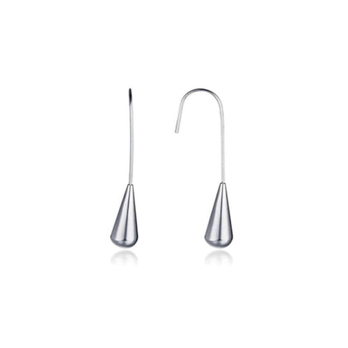 koragarro minimalist drop earrings spring silver 