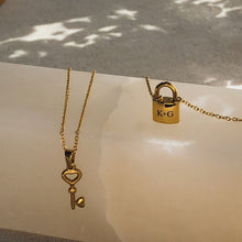 Load image into Gallery viewer, koragarro gold love key necklace Cora