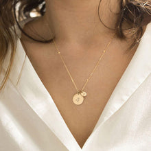 Load image into Gallery viewer, Kora garro birth month flower necklace October cosmos custom necklace