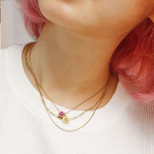 Load image into Gallery viewer, koragarro birthstone necklace custom initial necklace