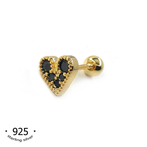 cartilage piercing earring helix tragus earrings barbell earrings mini stud earrings - koragarro love