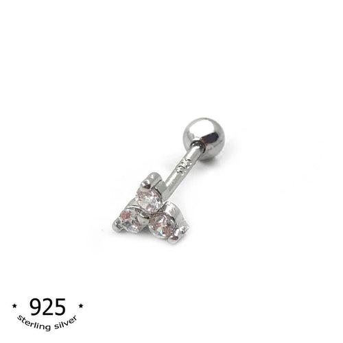 cartilage earring helix tragus earrings barbell earrings small stud earrings - koragarro trinity