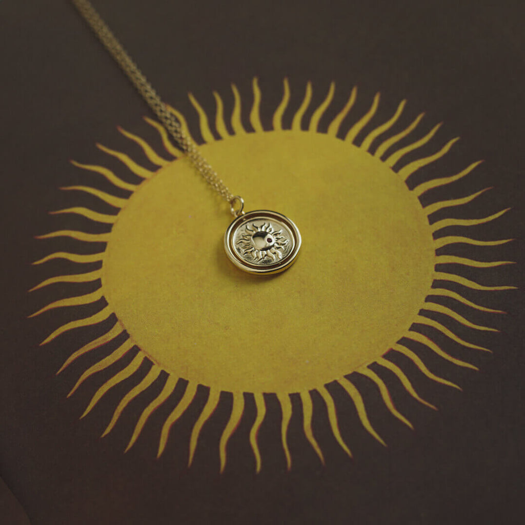 Sun & Moon Charm 18K Gold Vemeil