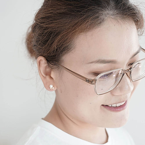 Kora Garro fine jewelry gold vermeil pearl earrings stud earrings freshwater pearl culture Ava