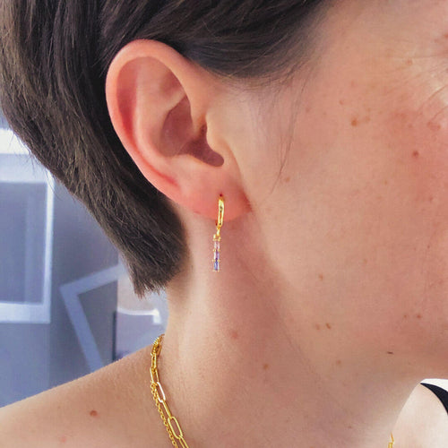 koragarro huggie hoops rainbow camille