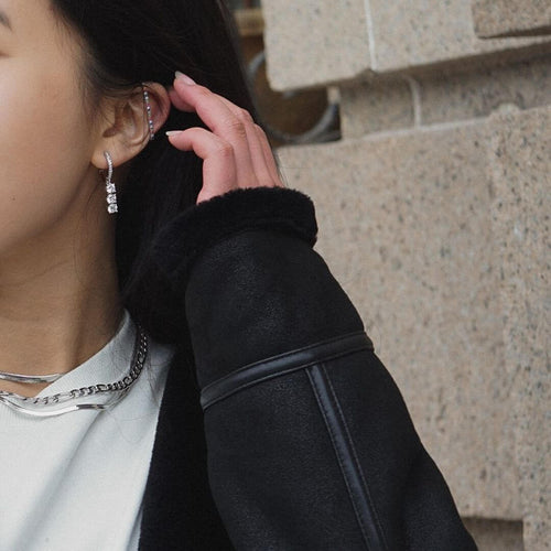 Kora Garro jewelry rainbow ear clip stacking earrings