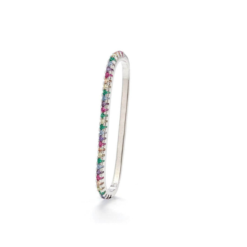 Kora Garro jewelry ear cuff silver rainbow clip