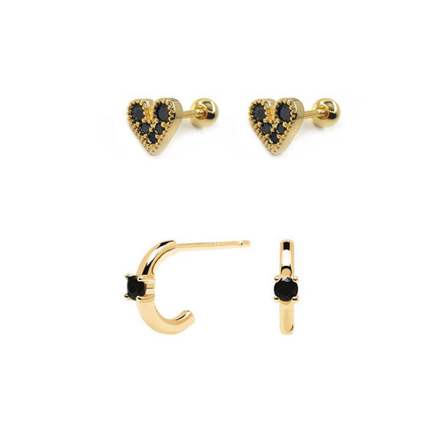 kora garro earring sets for 2 multi piercings earring Jett