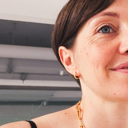 helix hoop Cartilage earrings Mini Hoop sterling silver 14k gold Mae earring koragarro