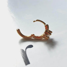 Load image into Gallery viewer, helix hoop cartilage earrings Mini Hoop sterling silver earrings 14k gold Ana earring koragarro