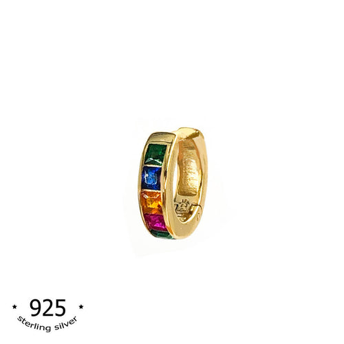 koragarro cartilage hoop helix tragus hoop rainbow hoop earring Lyn