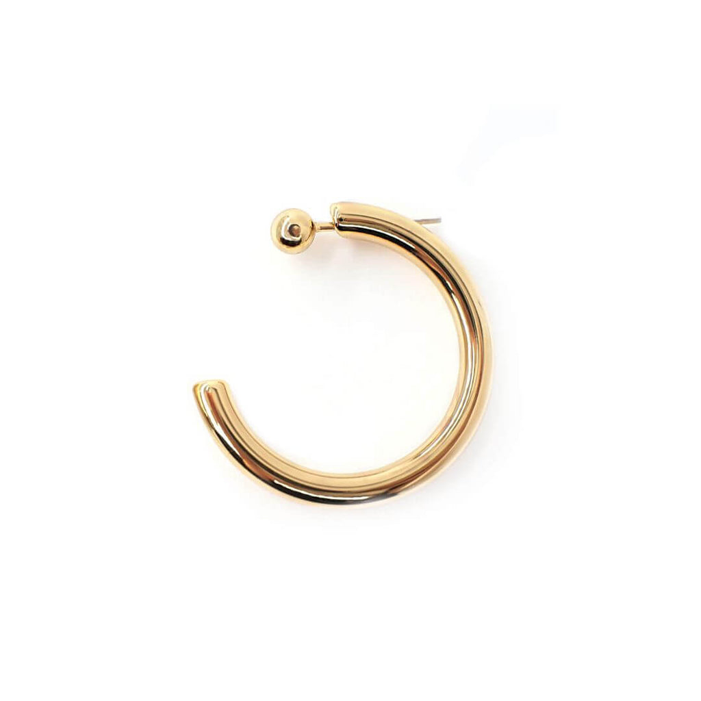 small hoop earring gold earrings  beaded open hoops koragarro kate