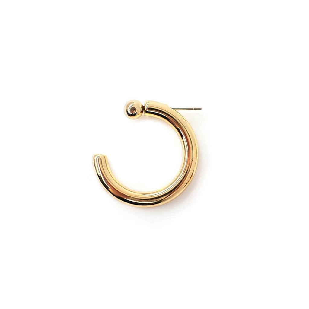 small hoop earring gold earrings  beaded open hoops koragarro kate