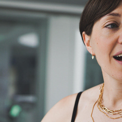 heart huggie earring sterling silver love hoop earrings ilma koragarro