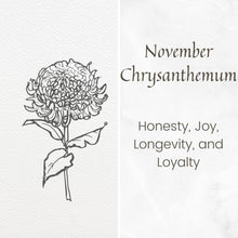 Load image into Gallery viewer, koragarro birth month flower necklace novemberchrysanthemum  custom necklace