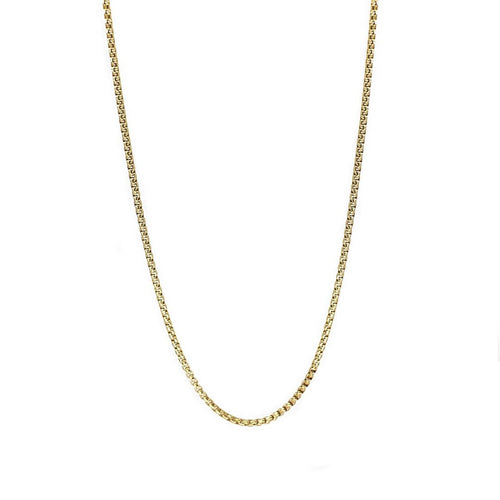 kora garro jewelry chain necklace round box 2mm chain necklace gold Kennedy