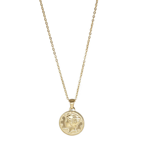 koragarro jewelry gold coin necklace Liberty dime