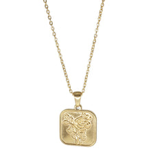Load image into Gallery viewer, koragarro jewelry gold coin necklace flower necklace Rose 