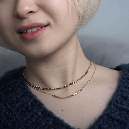 koragarro jewelry cuban chain curb chain necklace Del